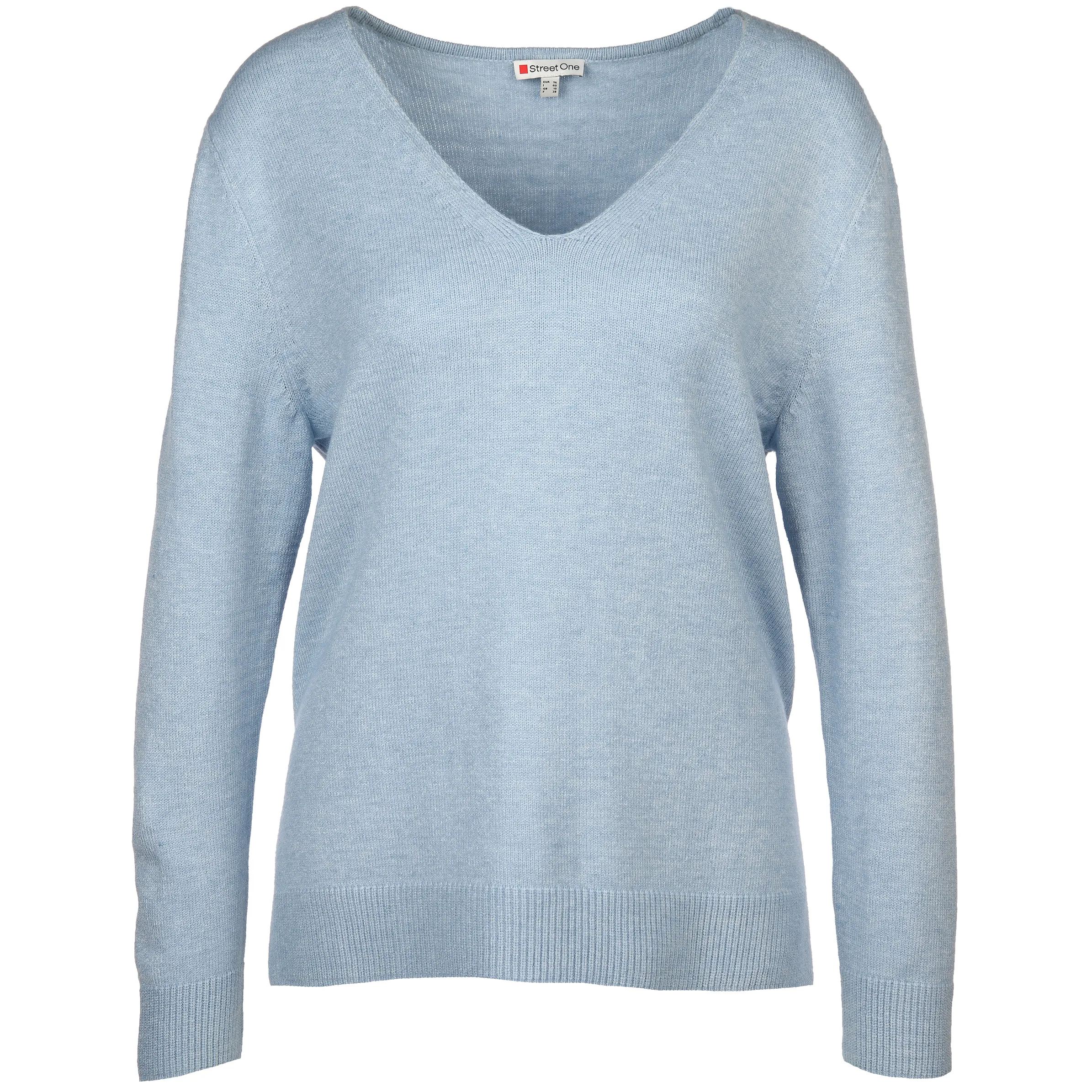 Damen Flauschshirt in melierter Optik