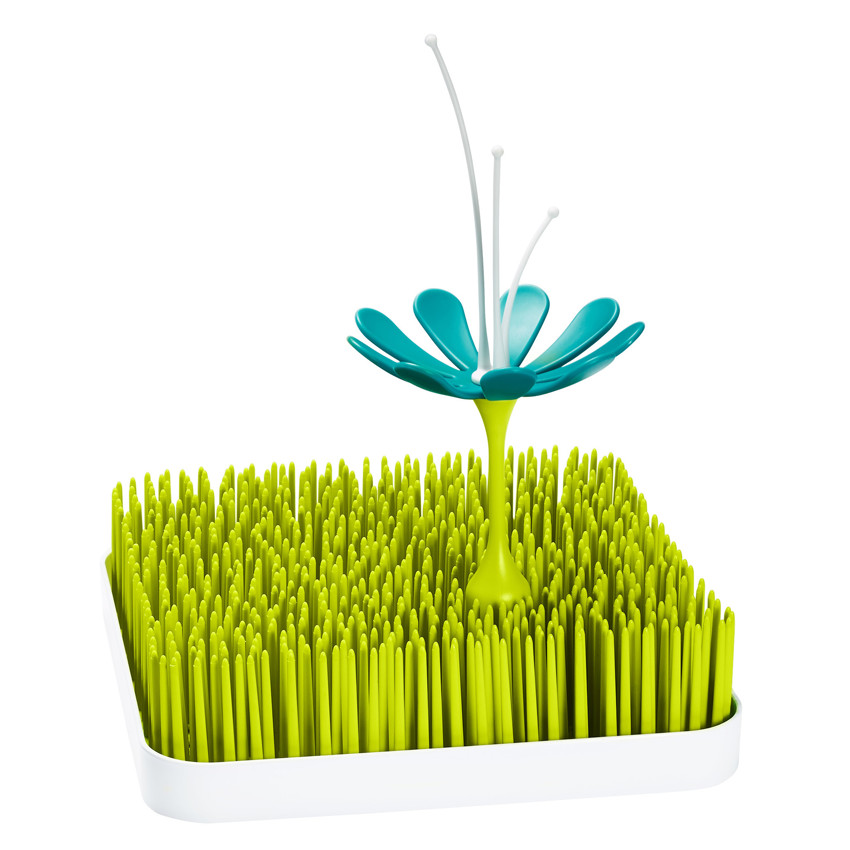Fleur sèche-biberon pour égouttoir Grass bleu