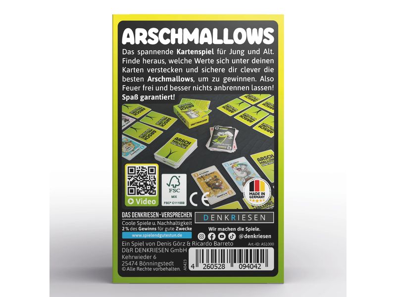 Denkriesen Kartenspiel Arschmallows (DE) Intelligenz ist relativ