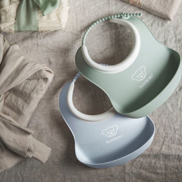 Baby Björn® Slab Baby - Duopack - Pastelgroen/Pastelblauw