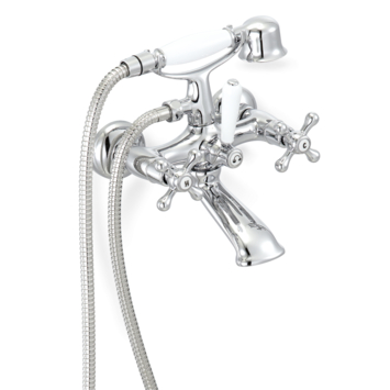 Atlantic badkraan Louise met handdouche chroom 15 cm