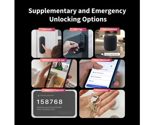 Aqara Smart Lock U200 Kit - Svart