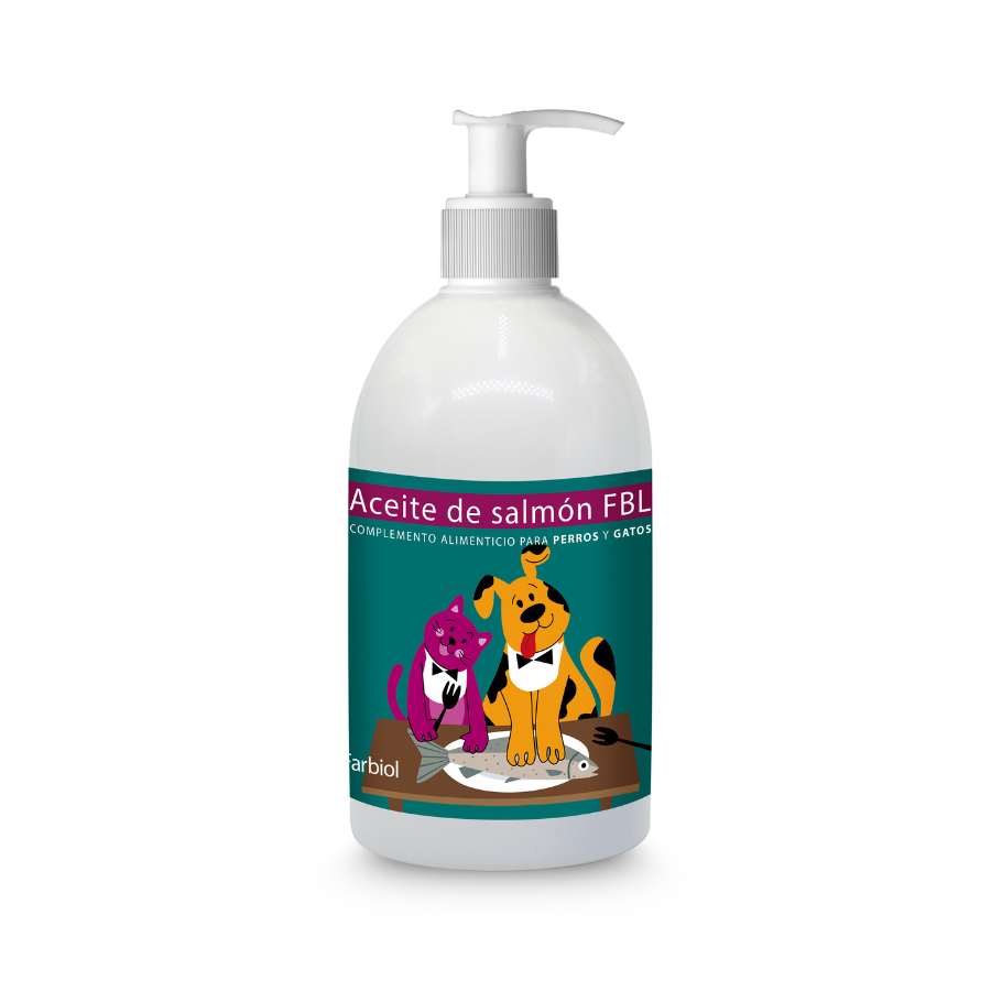 Óleo de salmão Farbiol para cães