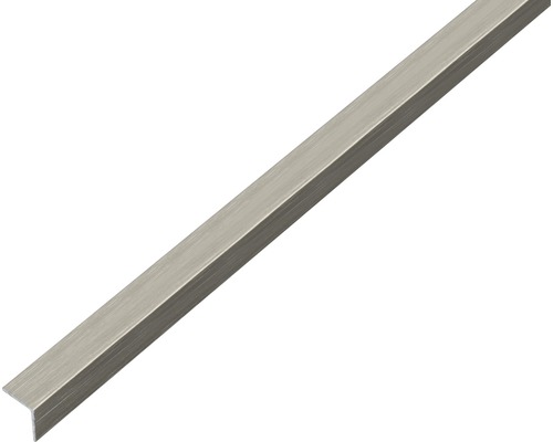 Aluminium hoekprofiel, RVS uitvoering, donker, zelfklevend, 15x15x1 mm, 1 m