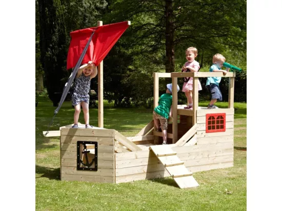 Cabane bateau pirate Galleon en bois