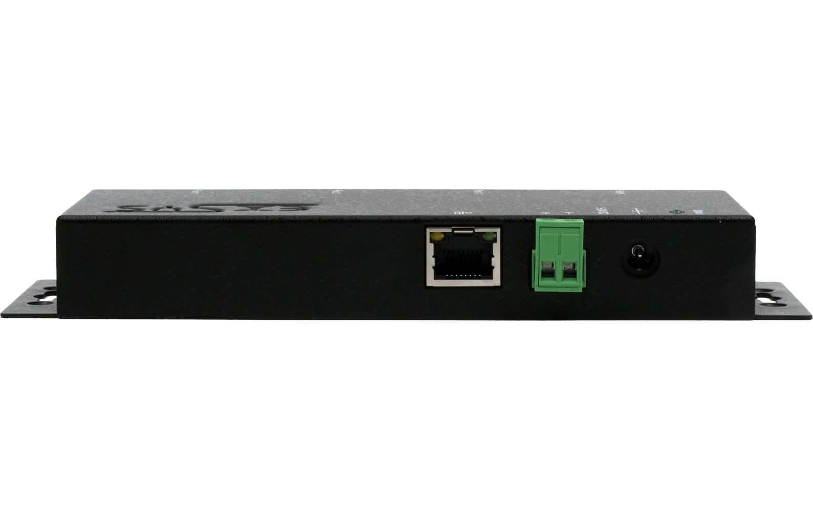 Serieller Geräteserver EX-6114-2PoE 4-Port-RS-232<br>Ethernet PoE zu 4x RS-232 port, inkl. 12V/3A Netzteil