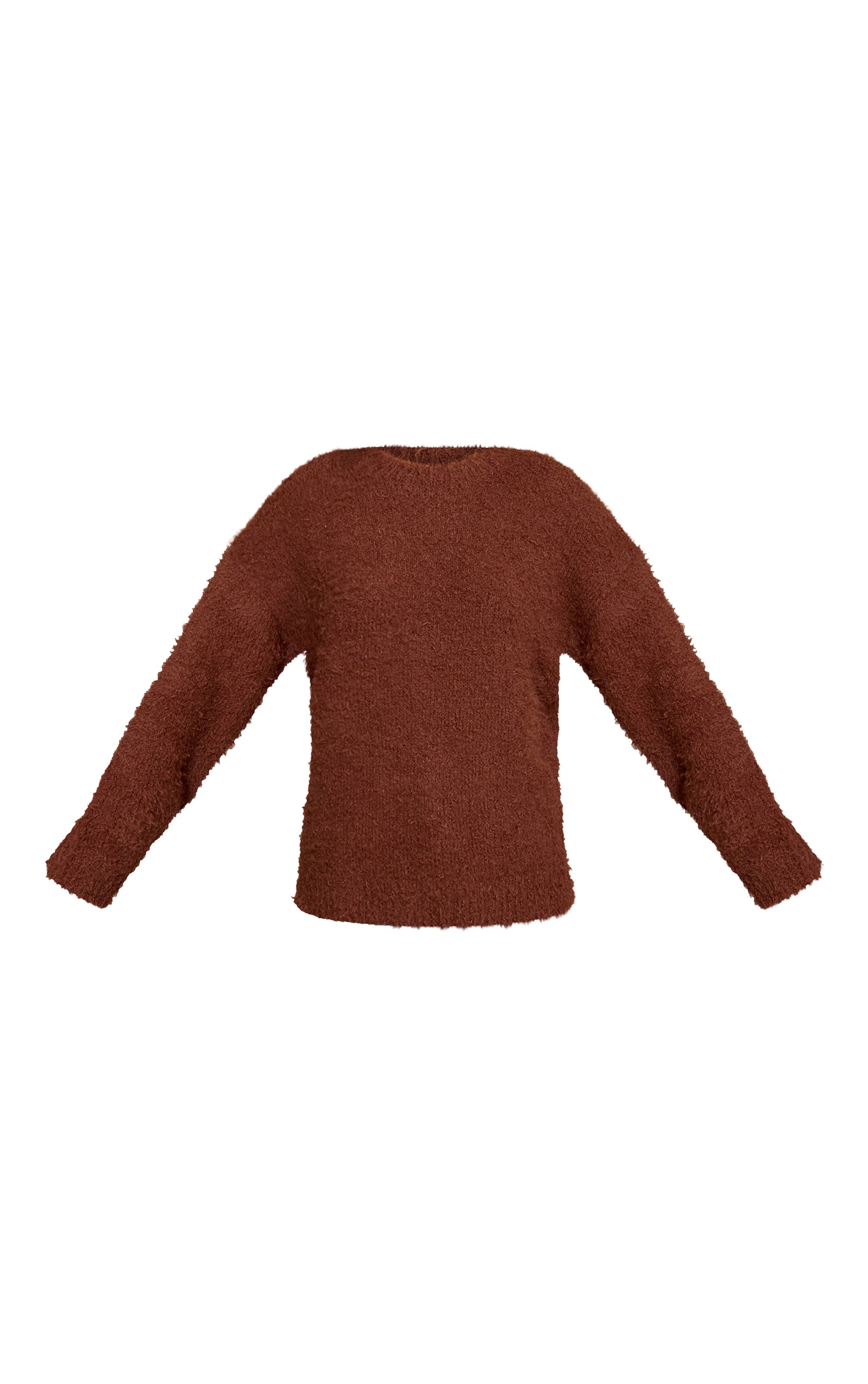 Chocolat Synthétiquell Oversize En Maille Peluche Pour Grande Taille