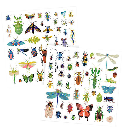 Djeco Stickers - Metallic - 160 st. - Insekten