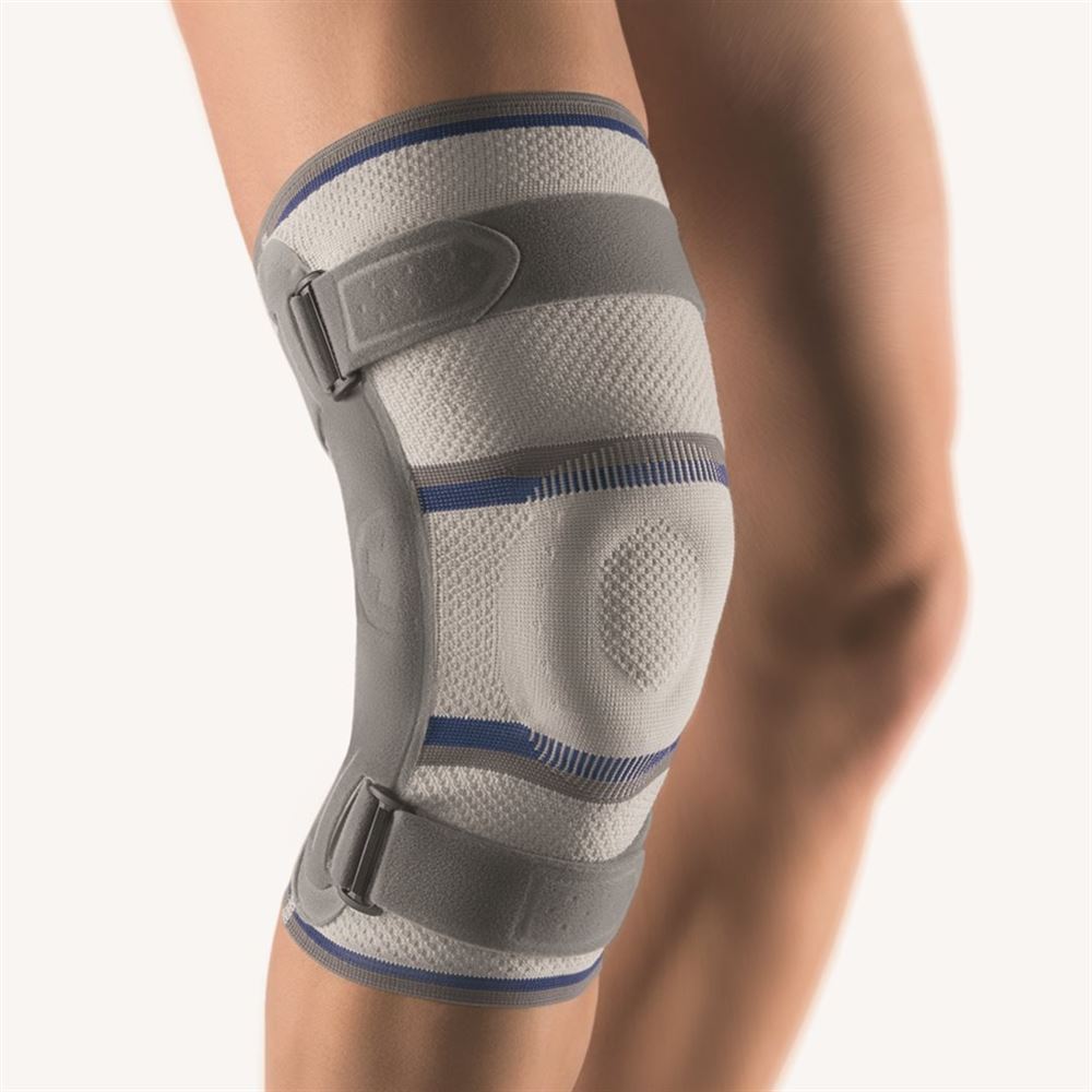 BORT Stabilo Kniebandage mit Gelenk<br>1 Stück, 6+, links silber