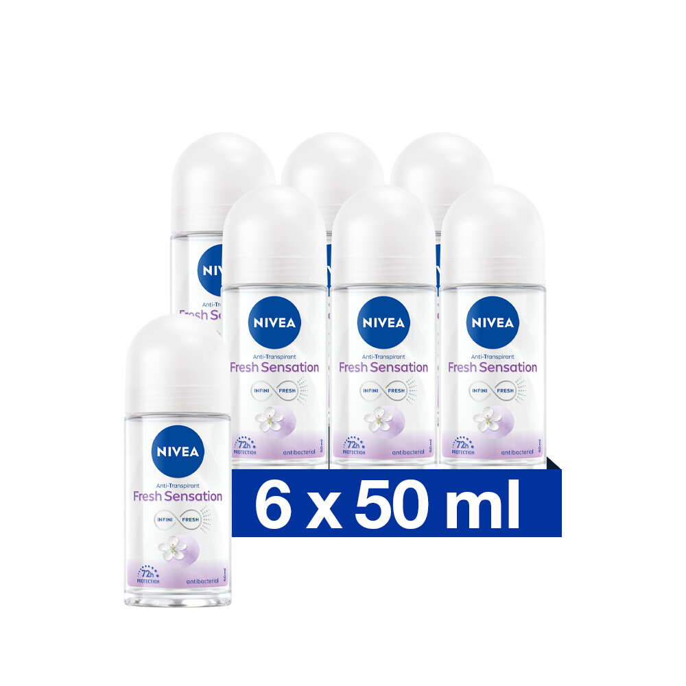 6x Nivea Deodorant Roller Fresh Sensation50 ml
