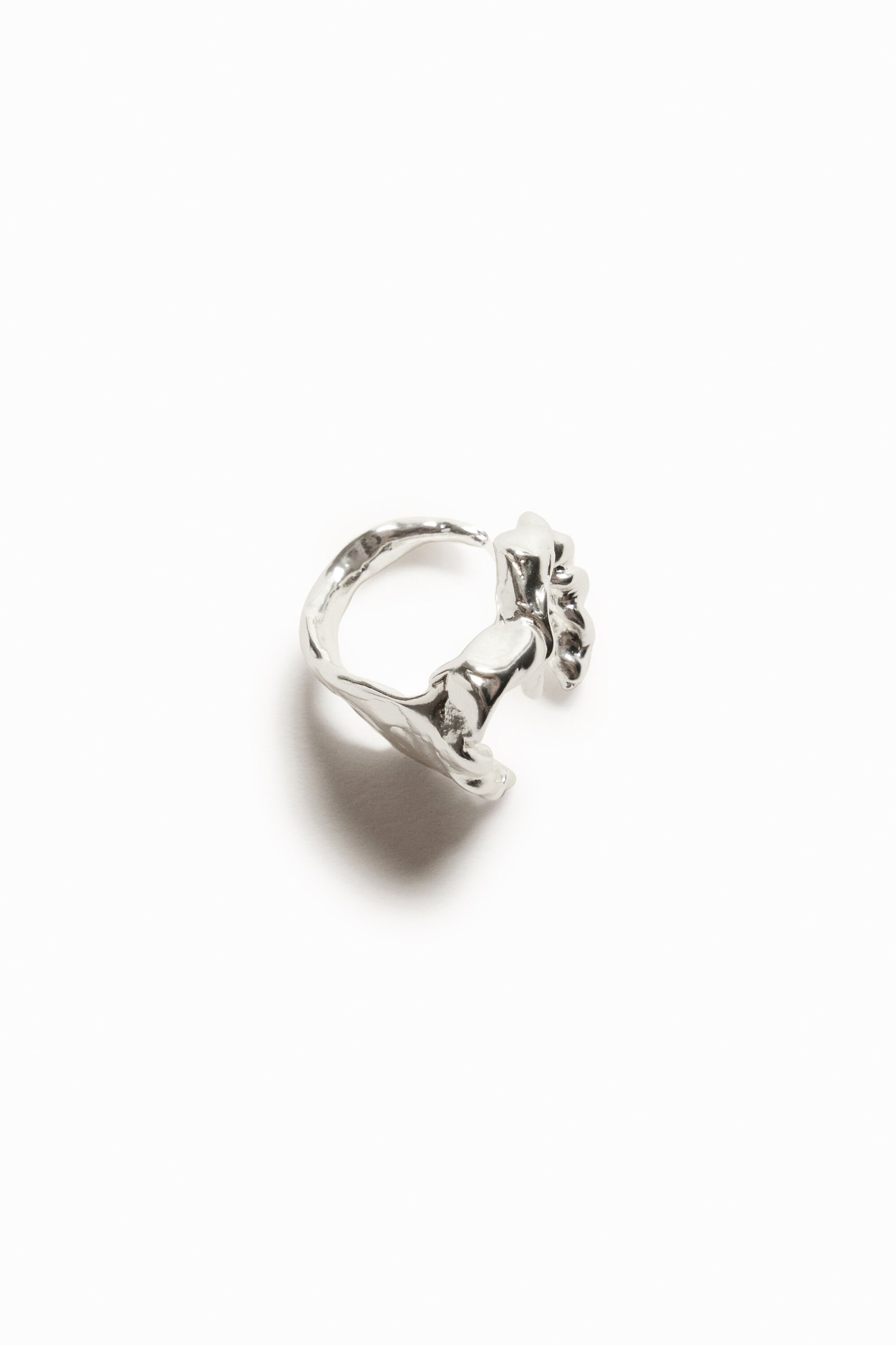 Bague lettre M plaquée argent Zalio