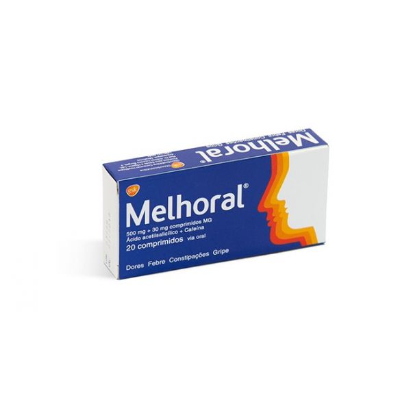 Melhoral 500mg   30mg 20 Comprimidos