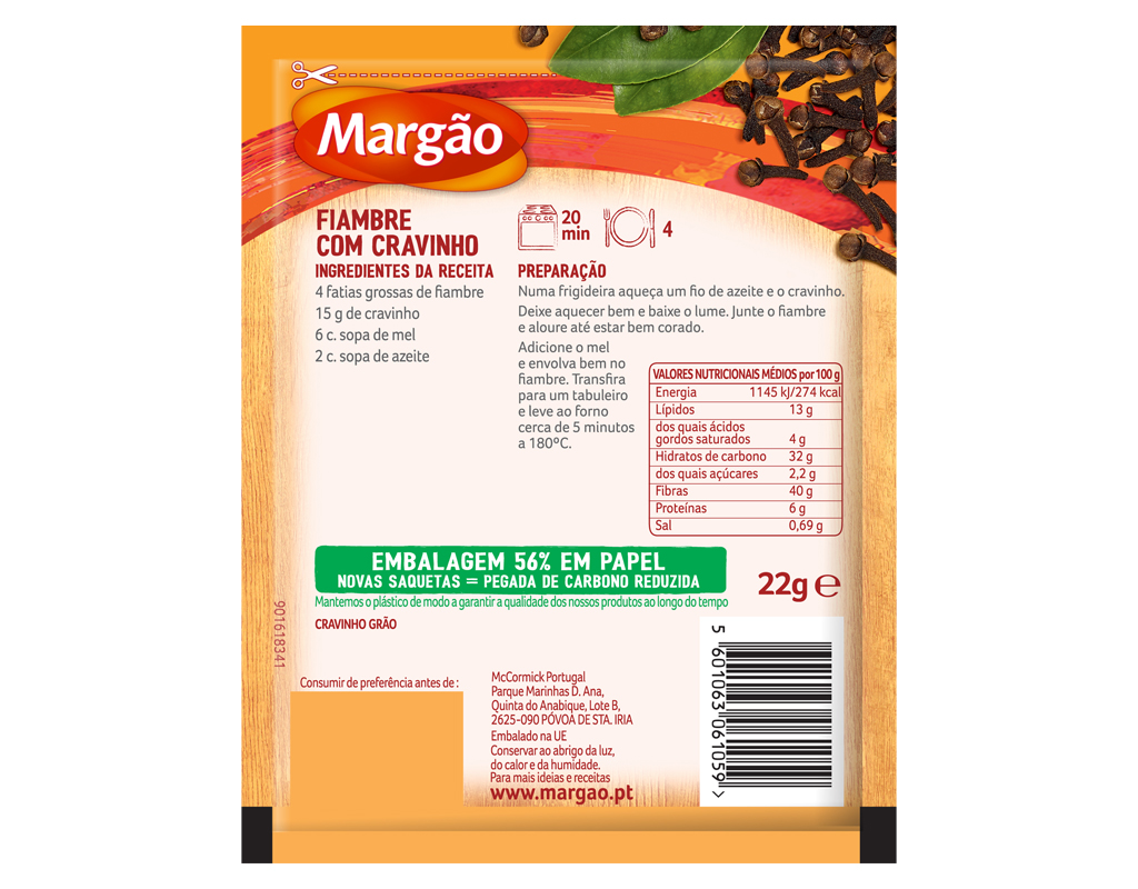 CRAVINHO MARGÃO GRÃO 22G