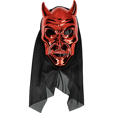 Halloween foil maske - flere varianter - assorteret