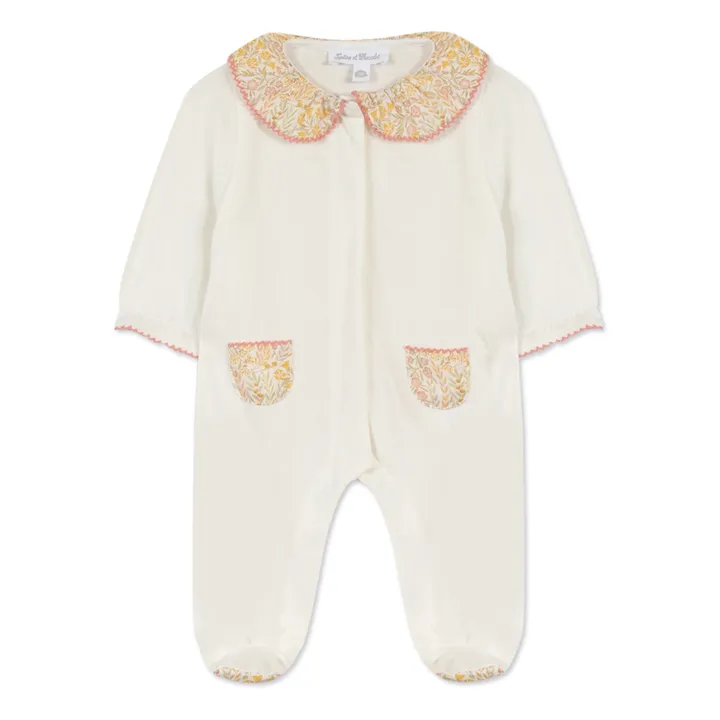 Tartine et Chocolat Pyjama Fleuri | Jaune