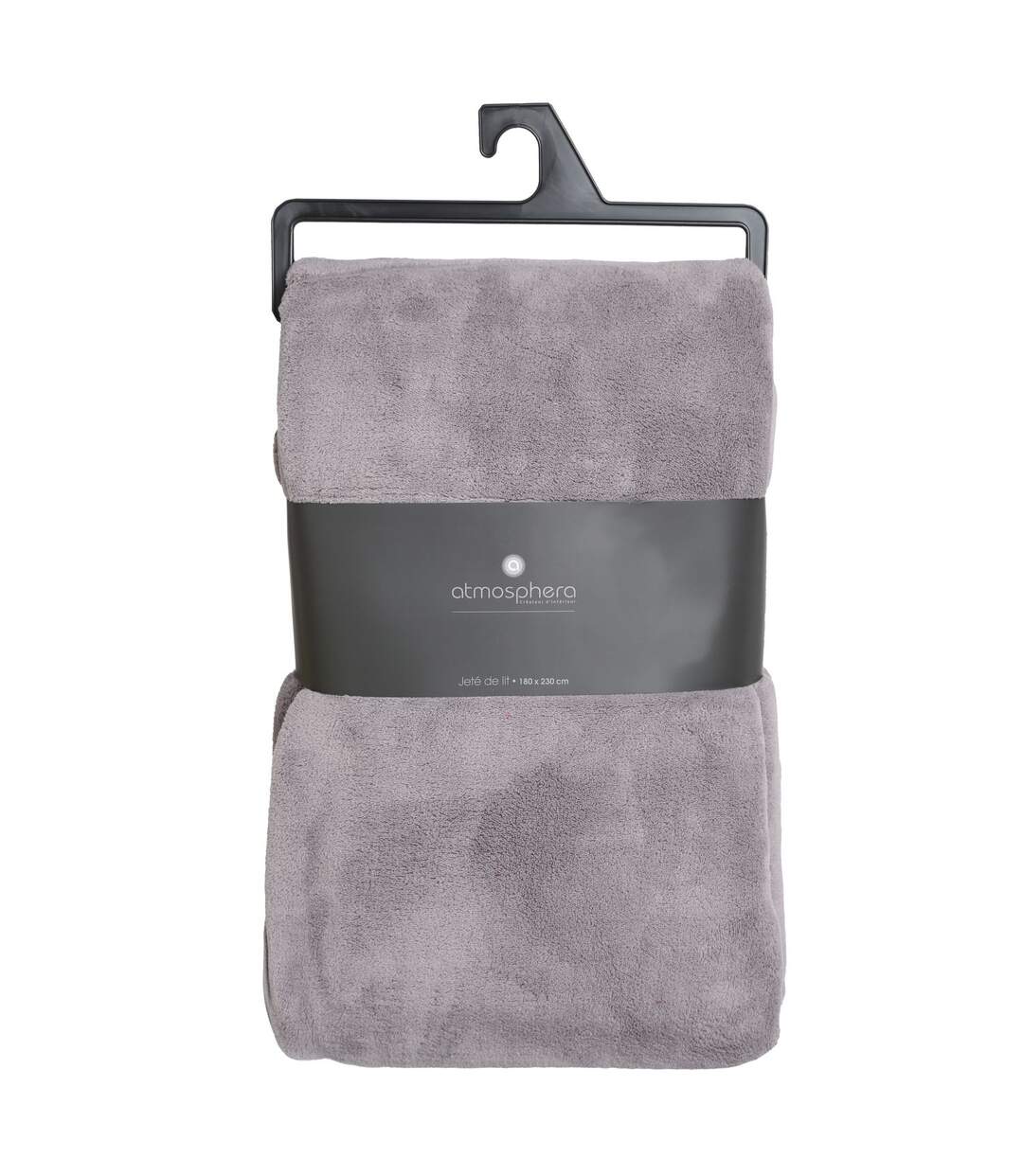 Plaid en Microfibre uni - 230x180 cm - Gris