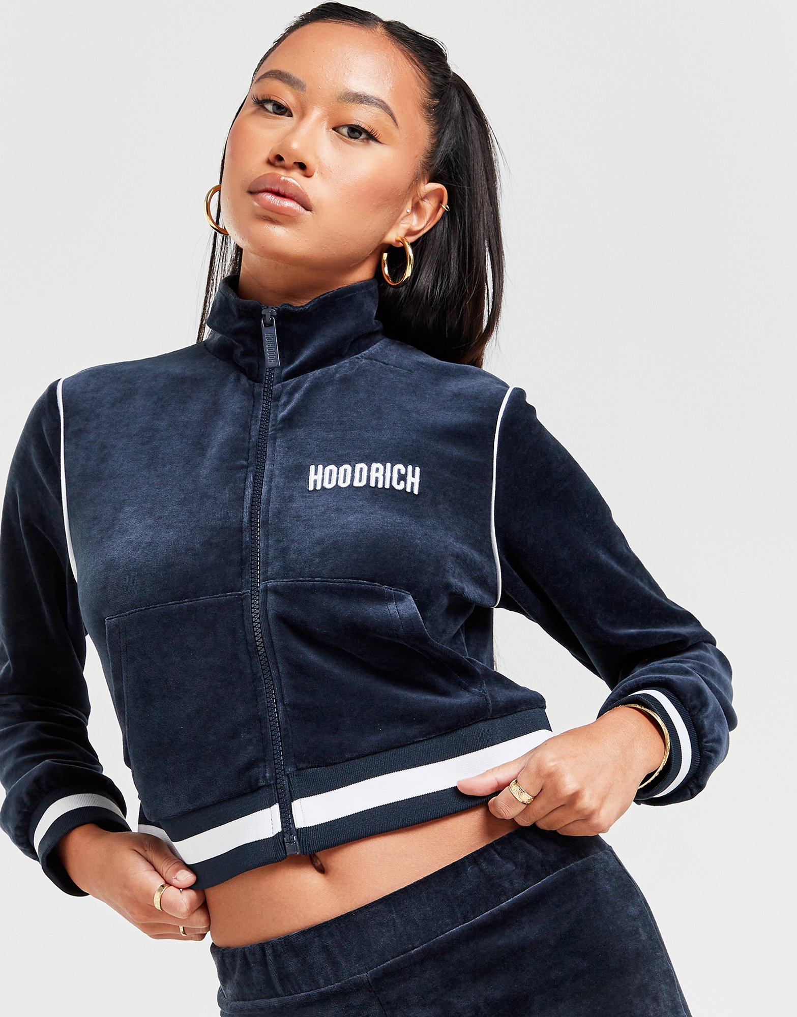 Hoodrich Sweat à Capuche Velours Femme