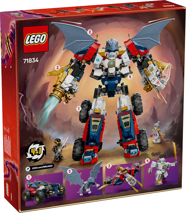 Zanes ultra-kombinasjonsrobot LEGO® Ninjago (71834)