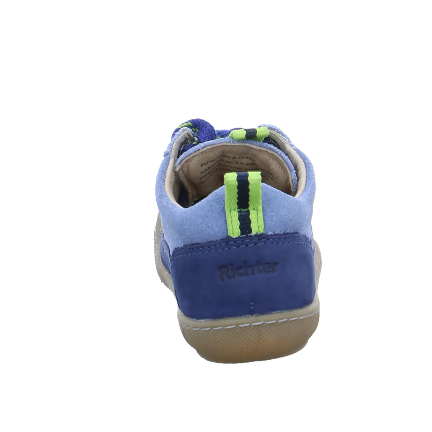 RICHTER Lauflernschuh Blau Leder  Unisex Bottine