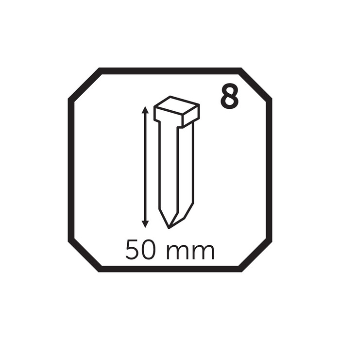 Stifter til sømpistol 50 mm nr. 8 5000 stk. - Probuilder