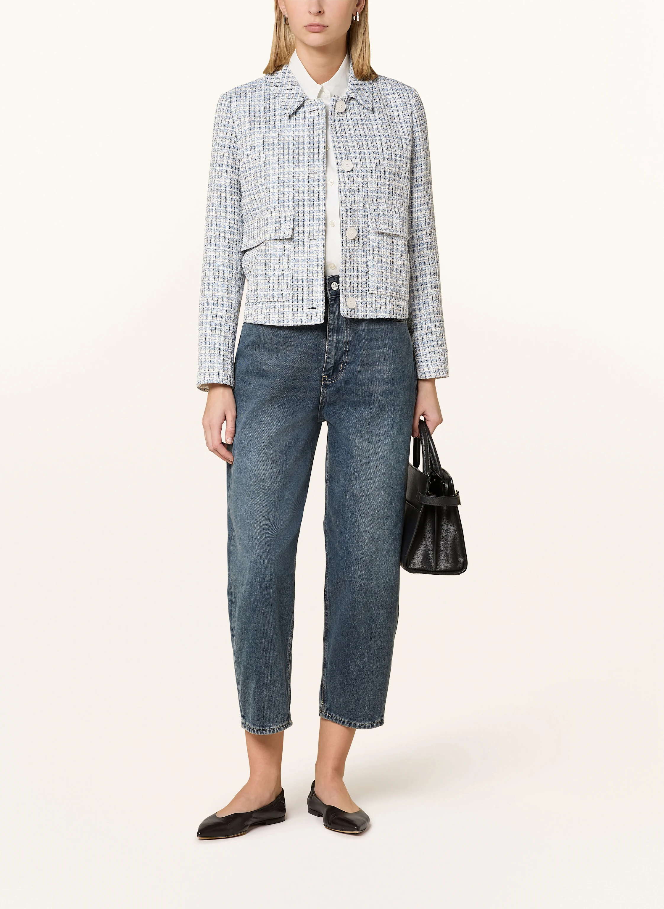 comma Tweed-Kastenjacke