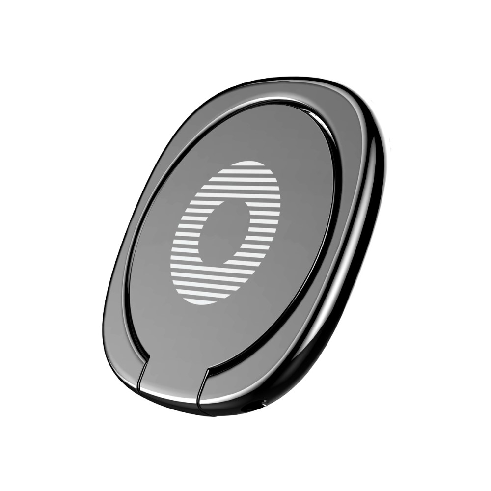 Finger Griff Ring Halterung 180 Grad für Smartphones - Schwarz