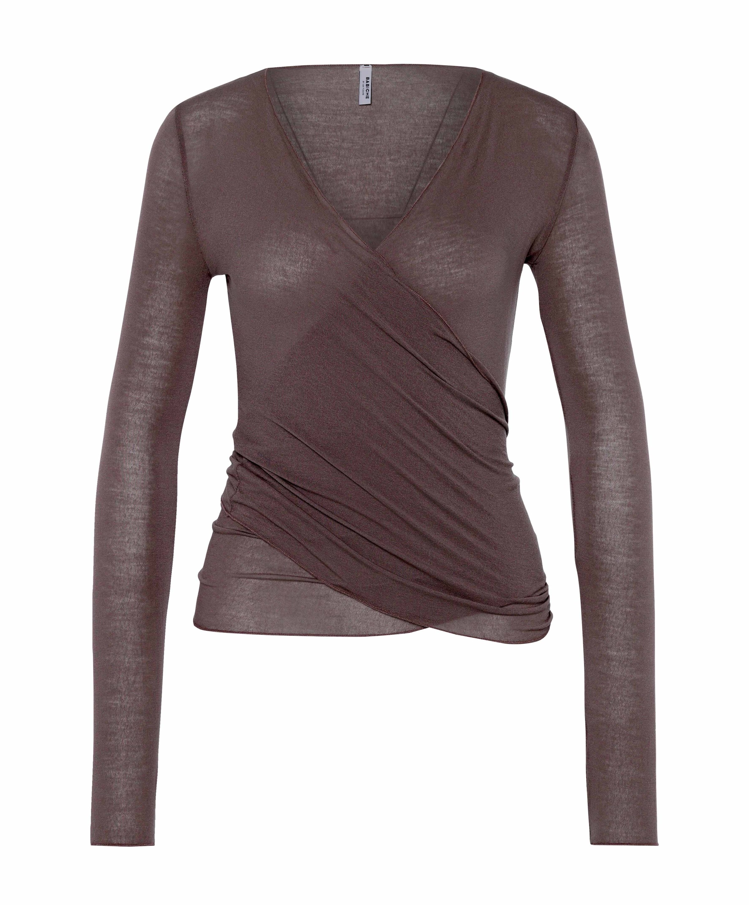 Babiche Dames top bruin