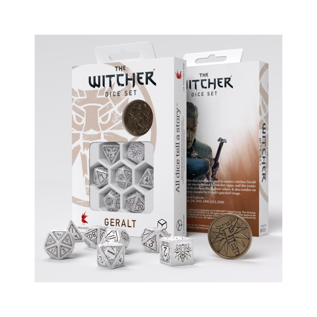 The Witcher Dice Set - Geralt - The White Wolf