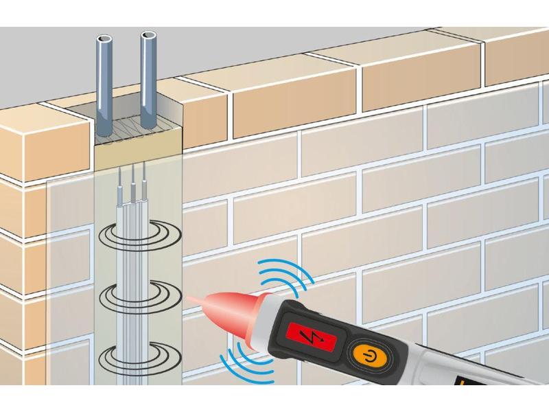 Laserliner Spannungsprüfer ActiveFinder Pro, CAT IV, 1000 V Sicherheit bei Arbeiten an elektrischen Leitungen – im handlichen Stiftformat
