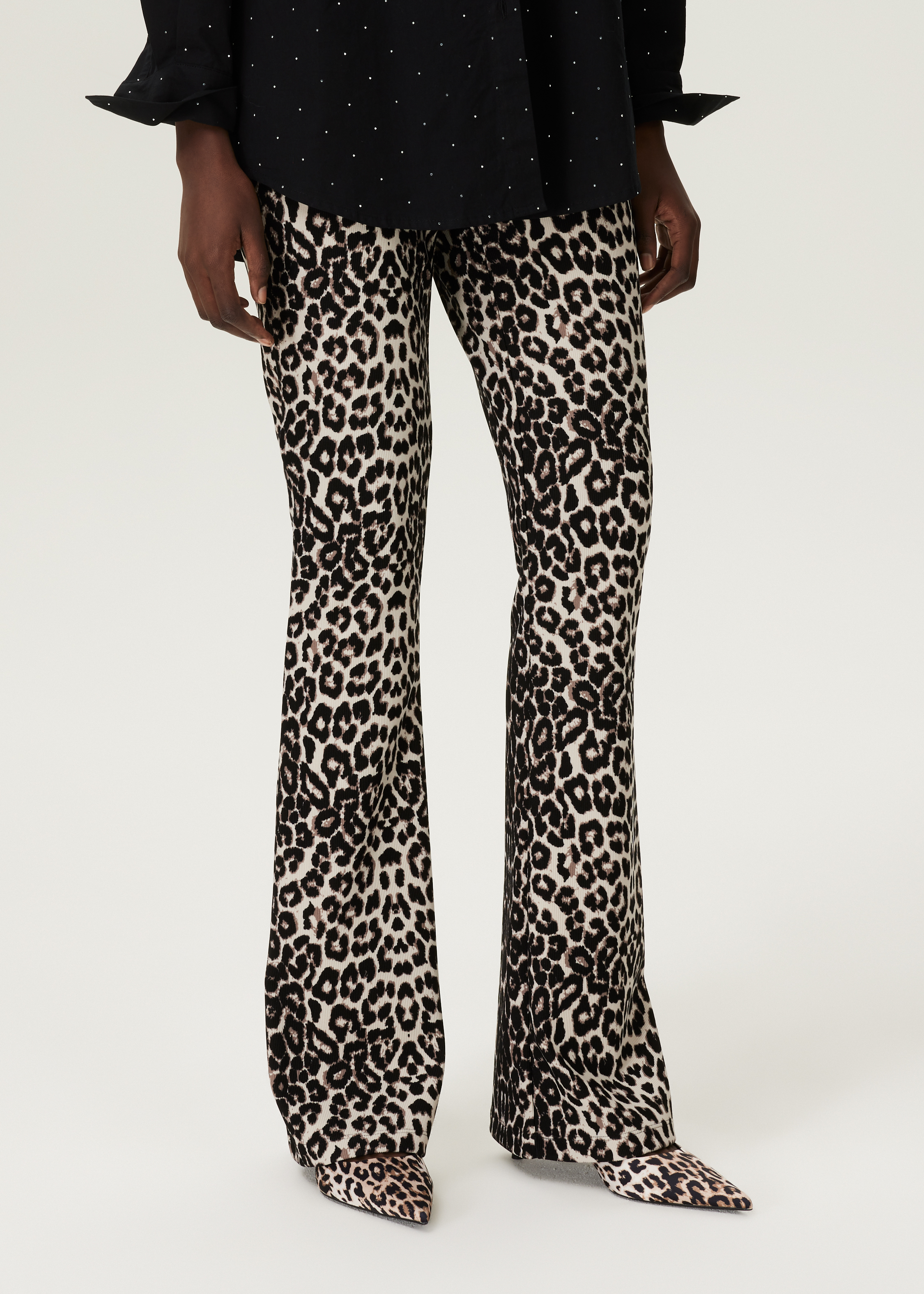 Flare legging met print