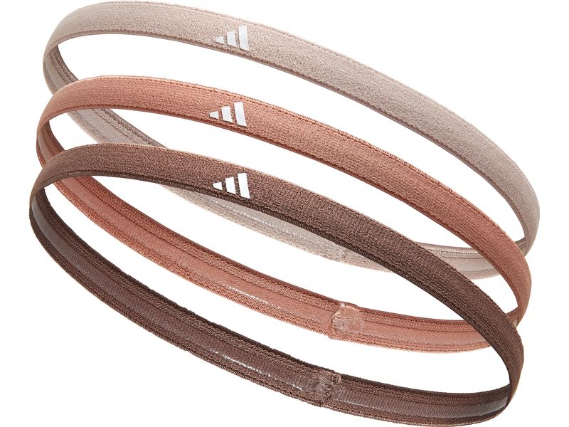 adidas Hairbands Braun/Dunkelblau/Beige Packung mit 3 Haarbändern