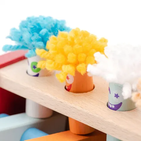 Cubika Hammerspielzeug Springende Clowns
