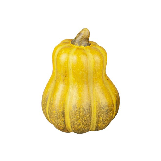 Kürbis - aus Terrakotta - ca. 5 x 5 x 7 cm - 1 Stück