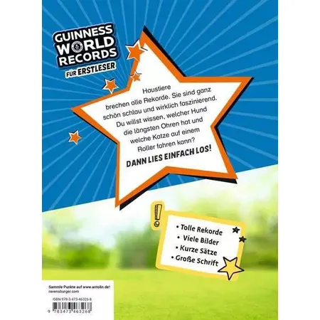 Ravensburger Guinness World Records für Erstleser - Haustiere