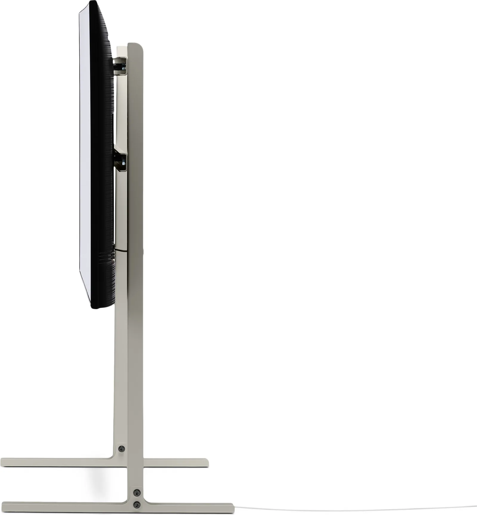 Pedestal Straight Tall Beige Supports TV