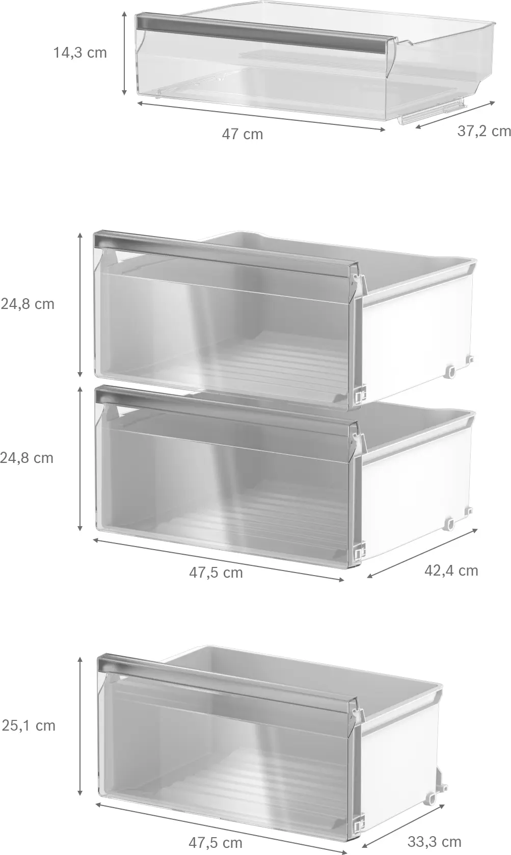 Serie 4 Vrijstaande koelkast 186.2 x 59.5 cm Wit