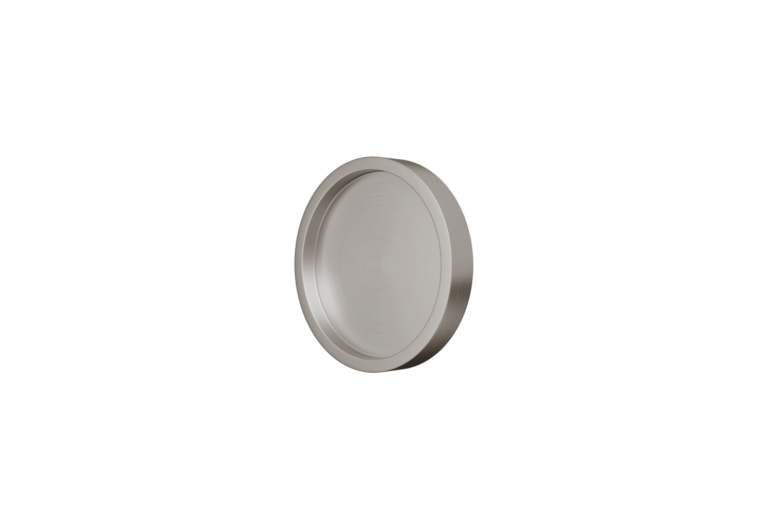 Ronde glazen handvatschelpen (zilver)