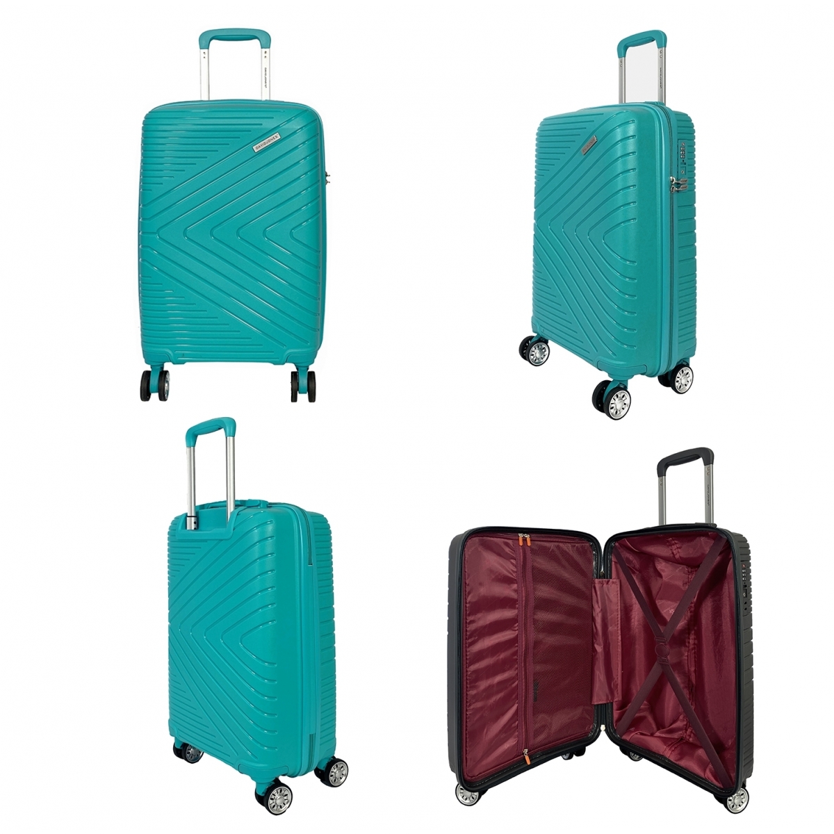 David Jones Lot 3 valises rigides dont 1 valise cabine David Jones PETE TSA