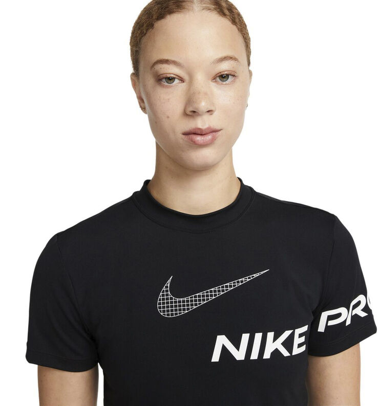 Nike Pro Dri-FIT Cropped Graphic T-shirt Sort