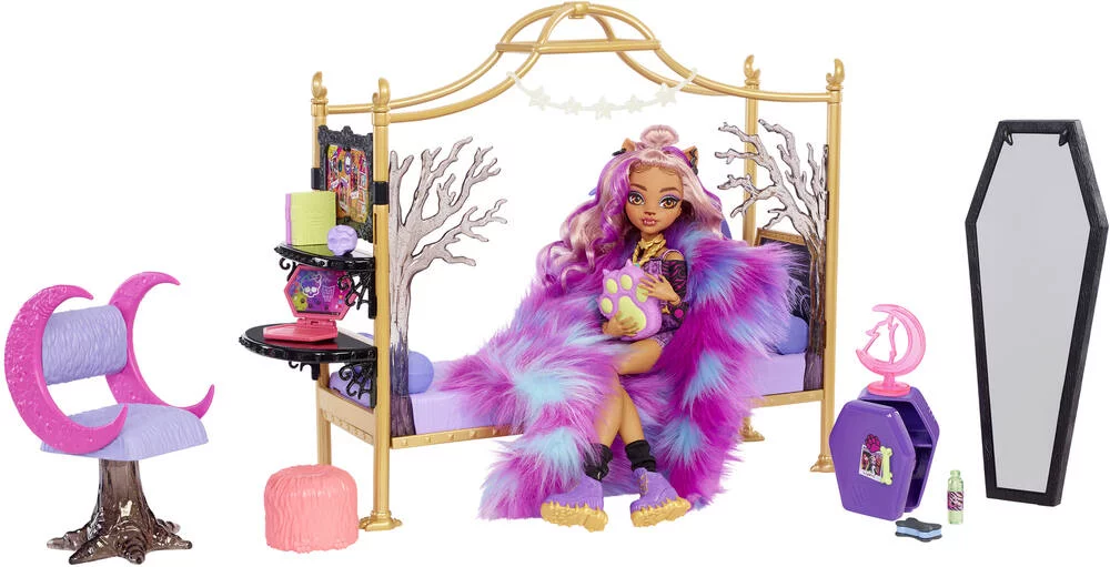 MONSTER HIGH - POUPEE LA CHAMBRE DE CLAWDEEN WOLF
