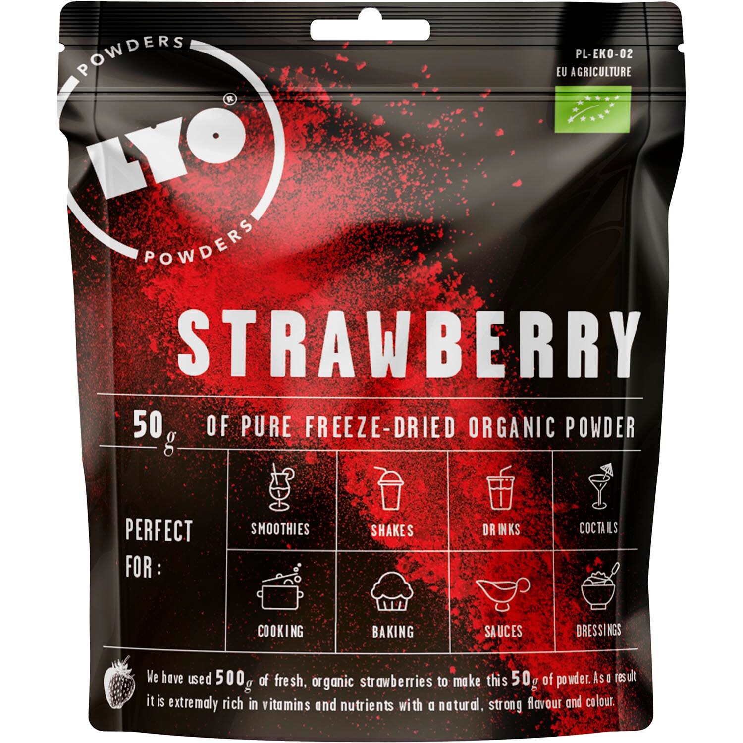 LYOFOOD Organic Strawberry Powder 50g