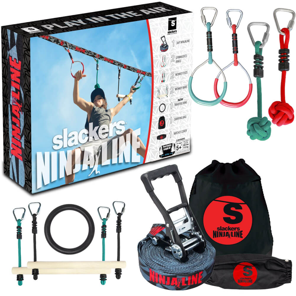 Schildkröt Funsports - SLACKERS NINJA Line -Starter Set 2021 mit 7-teiligem Zubehör