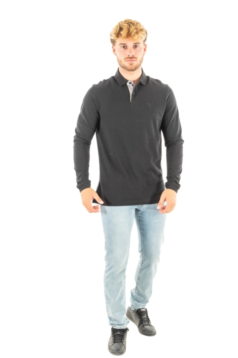 Polos manches longues barbour essential l/s sports bk31 black