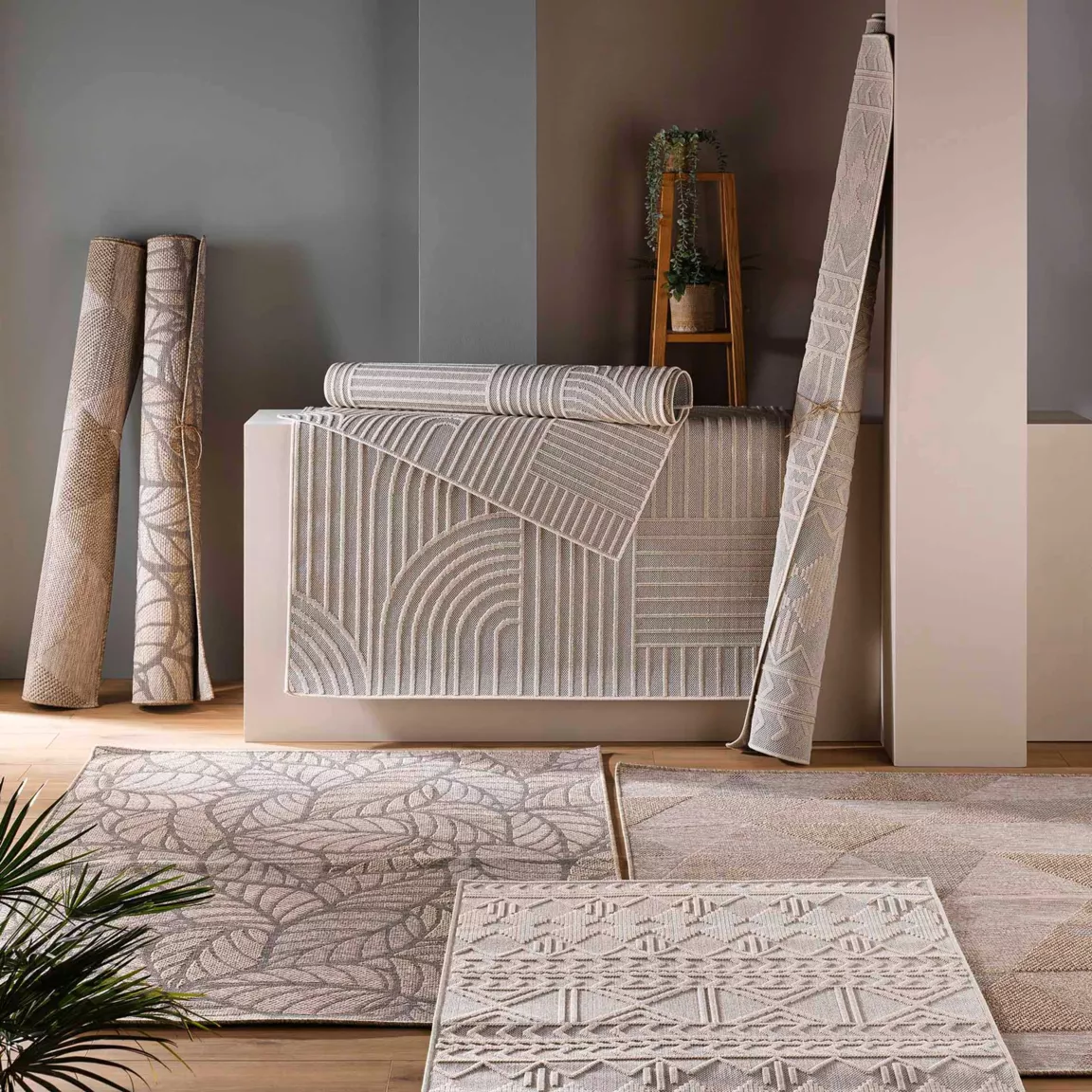 Tapis de salon tissé (120 x 170 cm) Odilon Beige