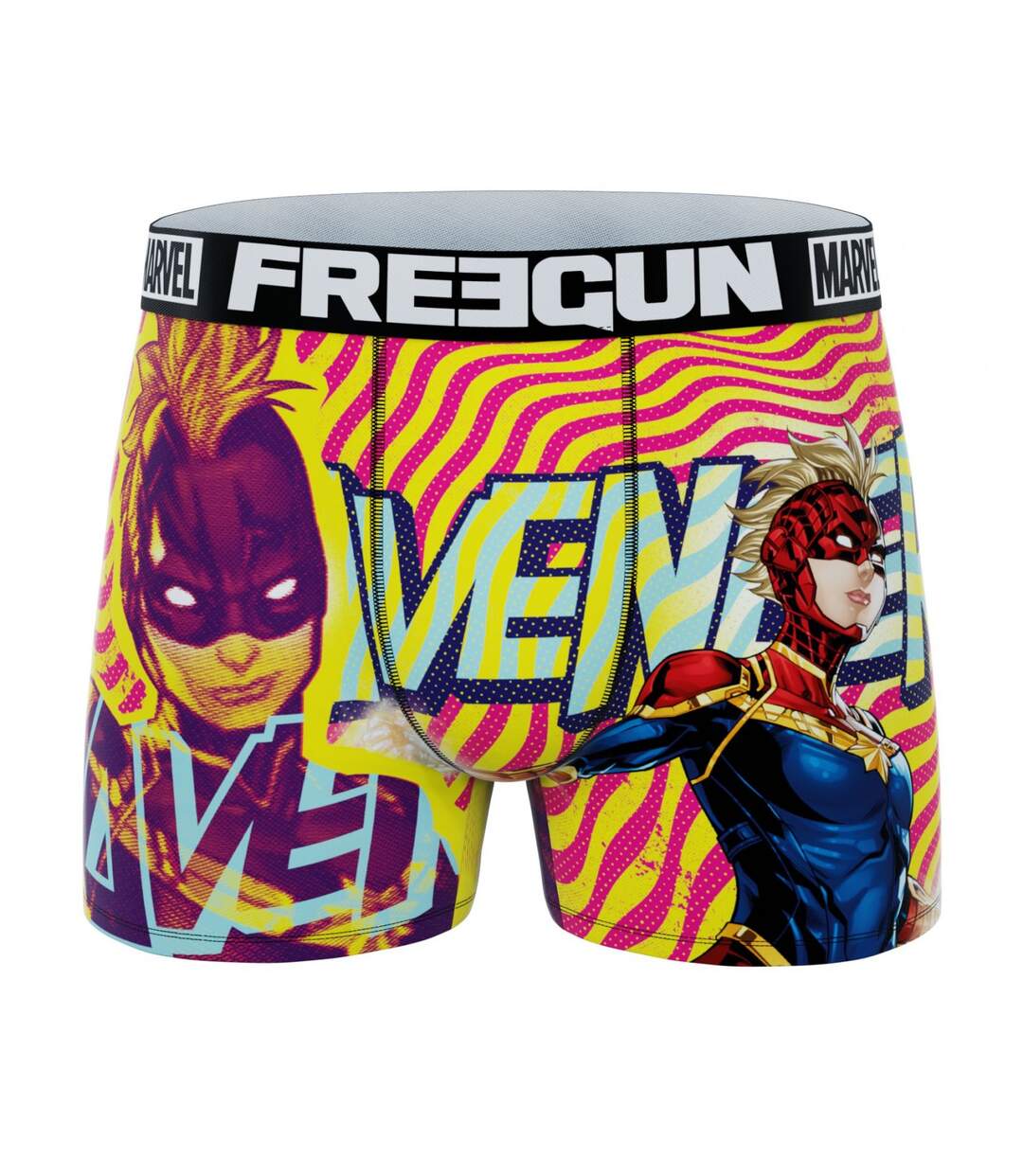Boxer Homme Marvel, Caleçon Homme Captain America, Hulk et Black Panther (Lot de 4)