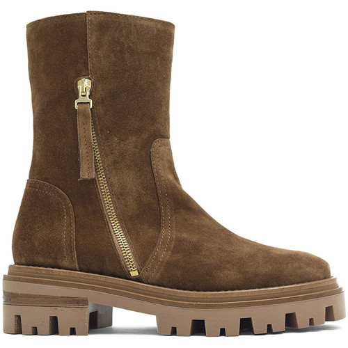 Alpe - BOTIN PARA CHICA JOVEN CREMALLERA Marrón