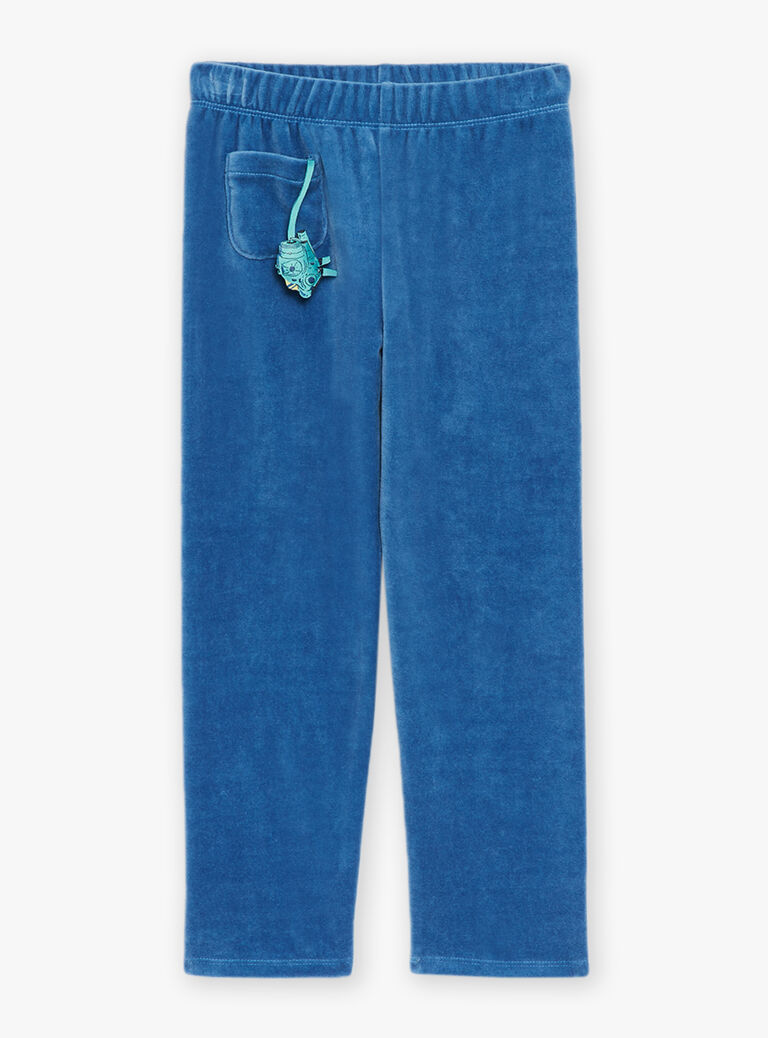 Pyjama bleu en velours