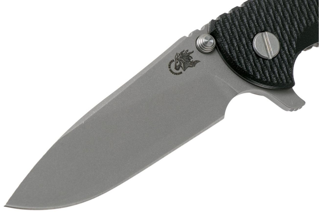 Rick Hinderer XM18 3,5” Slicer Working Finish, Black G10