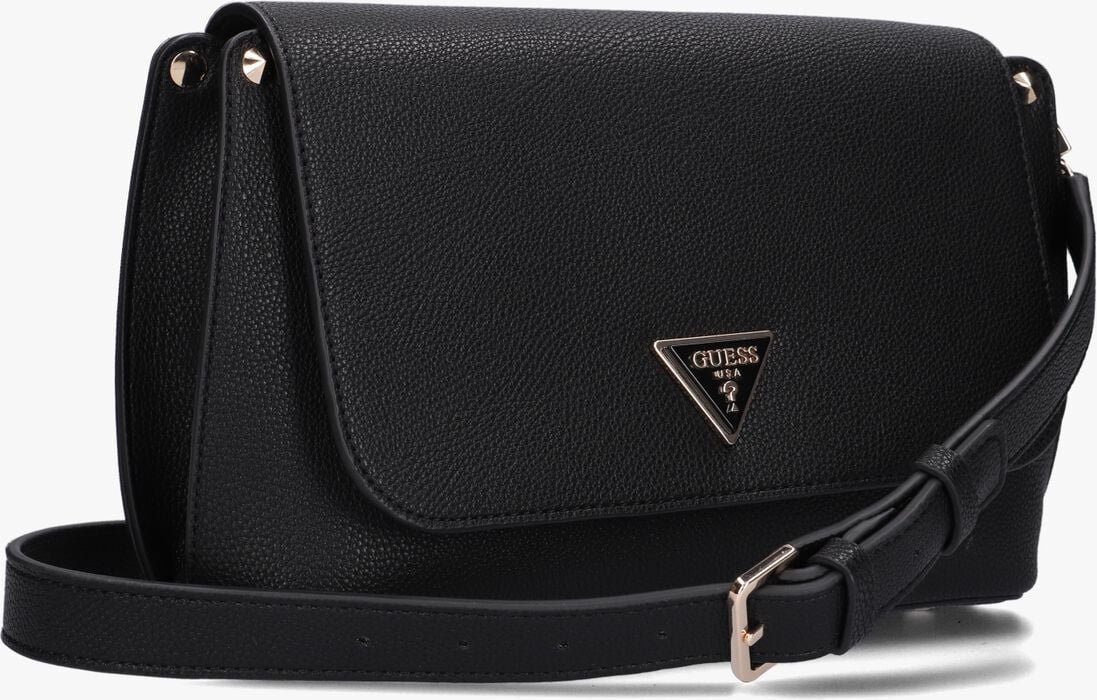 GUESS zwarte guess schoudertas meridian flap crossbody