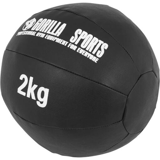 Bola medicinal de couro de 2 kg da Gorilla Sports